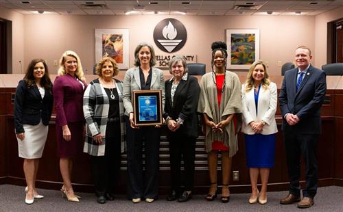 Board members with their Master Board plaque